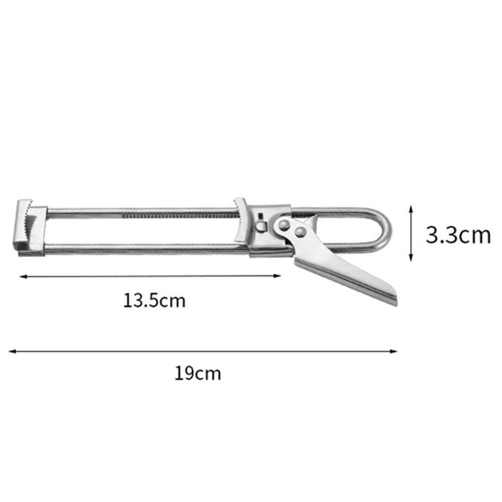 1Pc Adjustable Can Opener Multi-Function Bottle Cap Opener Steel Lids off Jar Opener Labor-Saving Screw Can Opener